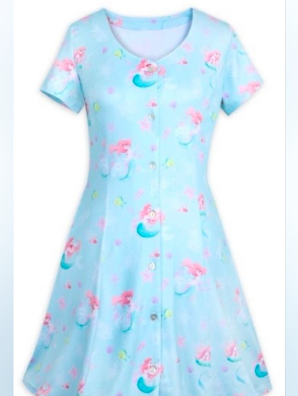 Women's Disney Parks Ariel Button-Down Swing Dress